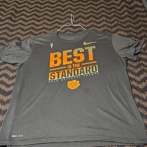 Nike Men's Charcoal Tee with Orange Accents